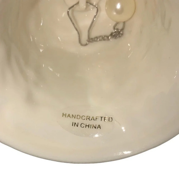 SPODE '07 "Our First Christmas" Cream Bell Christmas Xmas Tree Ornament China - Picture 4 of 4